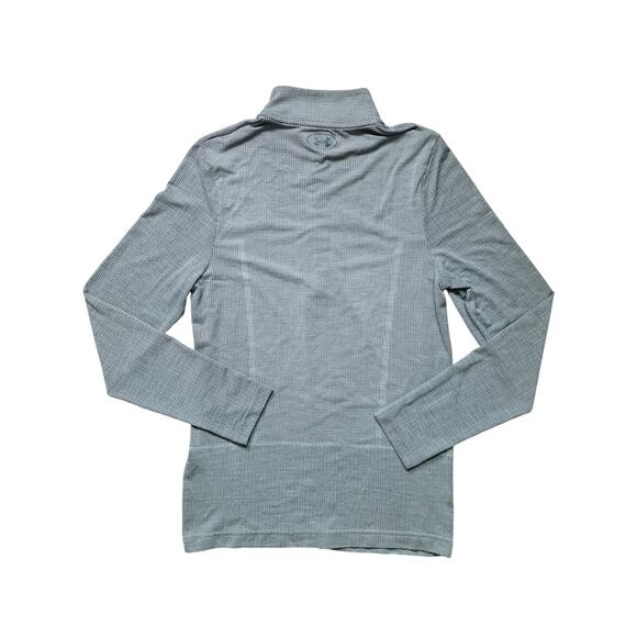 Under Armour Sweater Men S Gray HeatGear ¼ Zip Pullover - Picture 4 of 5